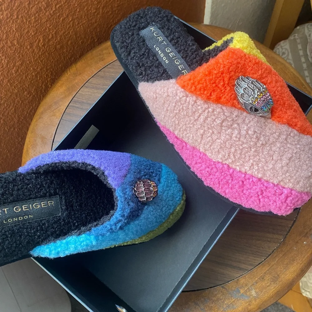 Kurt Geiger Multicolor Slippers with Embellishment - Picture 1 of 5